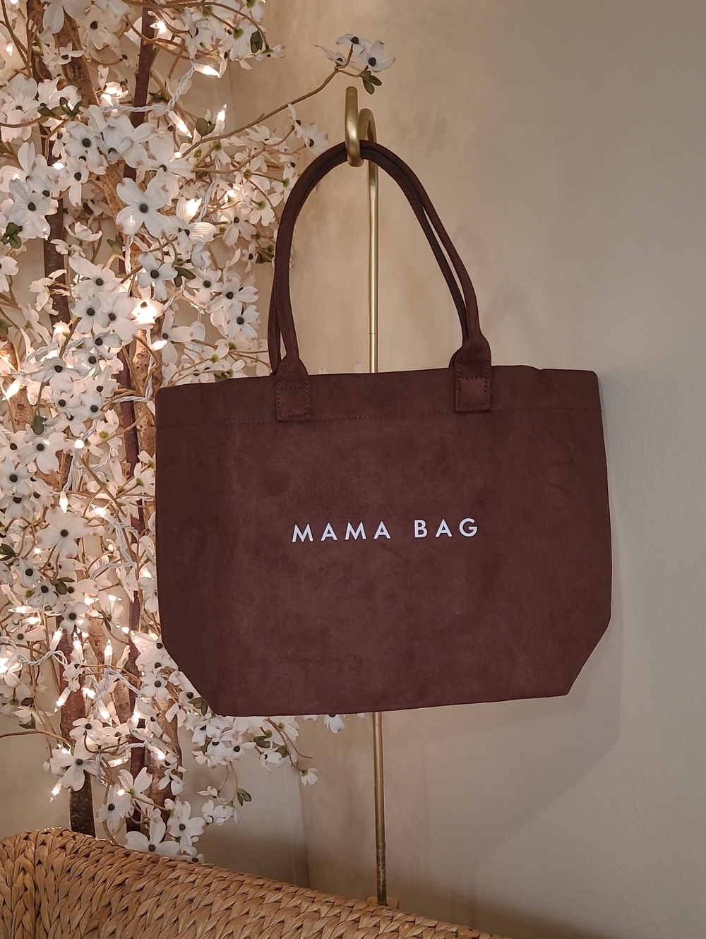 NWOT Mama Tote Bag in Dark Brown